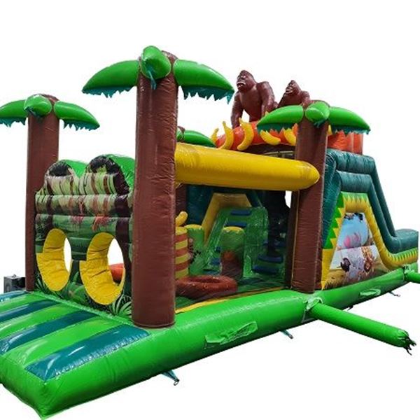 Stormbaan Jungle met glijbaan 10m Stormbaan Jungle met glijbaan 10m