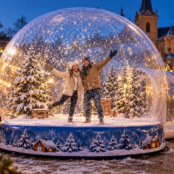 Opblaasbare Snowglobe huren Opblaasbare Snowglobe huren